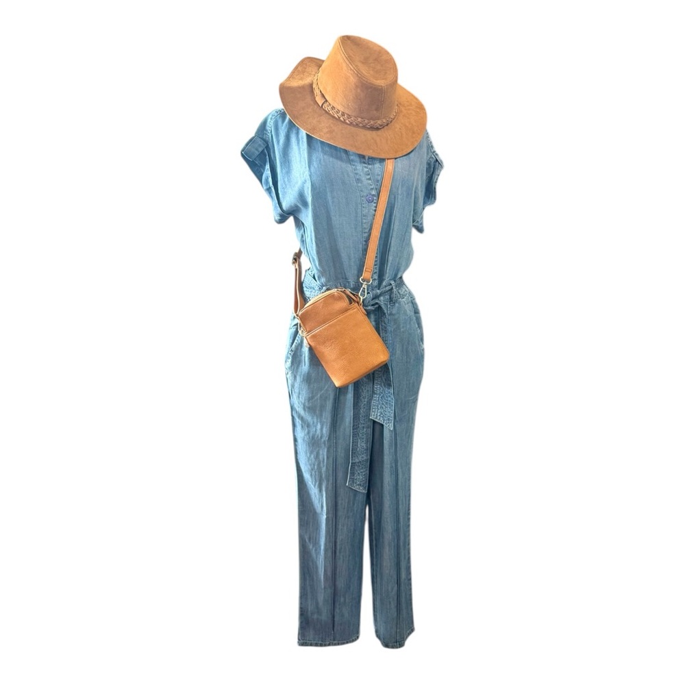 Women's Elan Blue Denim Jumpsuit